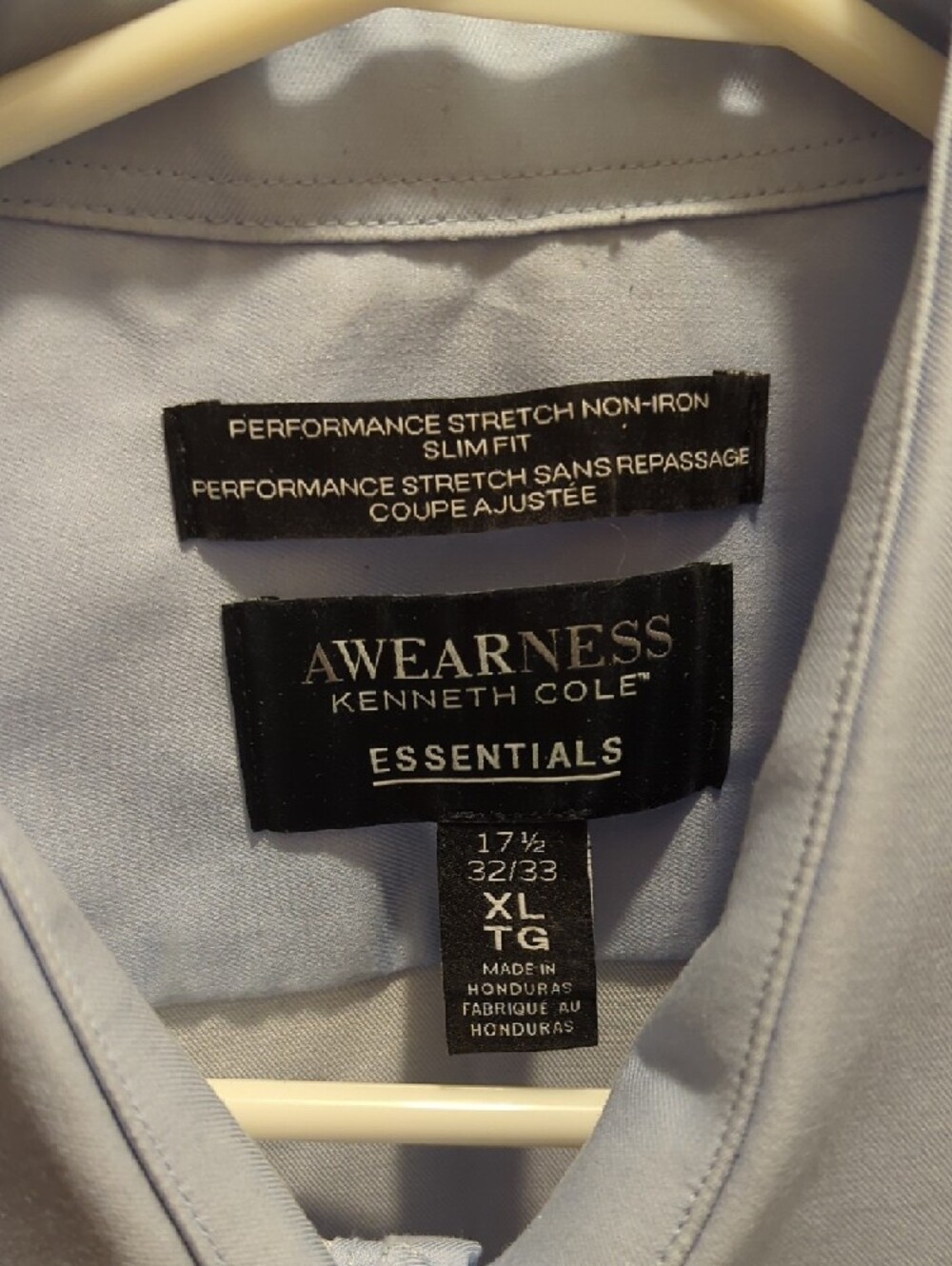 Awearness Men's Pale Blue Classic Spread-Collar Dress Shirt - Picture 2 of 2